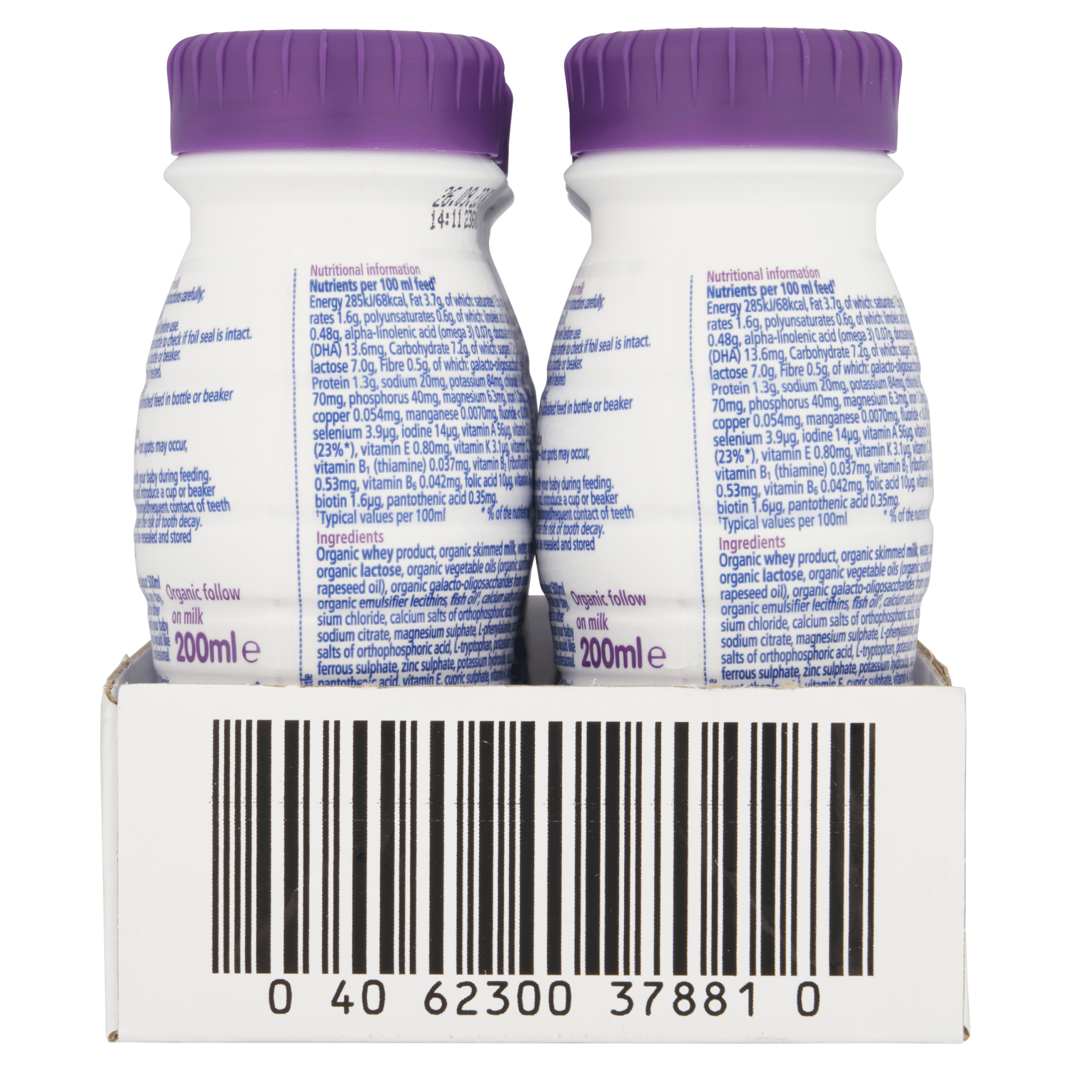 HiPP Organic 2 Combiotic Follow on Milk 6+ Months 200ml - UK Food & Drink - 4062300346031