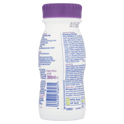 HiPP Organic 2 Combiotic Follow on Milk 6+ Months 200ml - UK Food & Drink - 4062300346031
