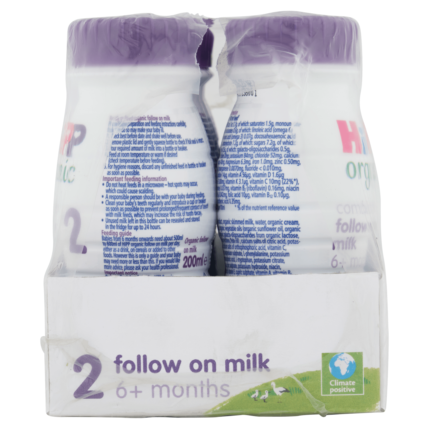 HiPP Organic 2 Combiotic Follow on Milk 6+ Months 200ml - UK Food & Drink - 4062300346031