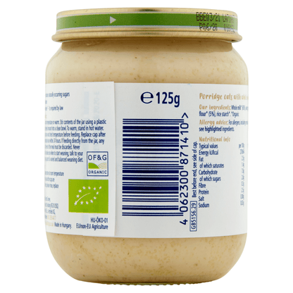 HiPP Organic Creamed Porridge Breakfast Baby Food Jar 6+ Months 125g - UK Food & Drink - 4062300871410