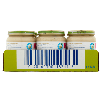 HiPP Organic Creamed Porridge Breakfast Baby Food Jar 6+ Months 125g - UK Food & Drink - 4062300871410
