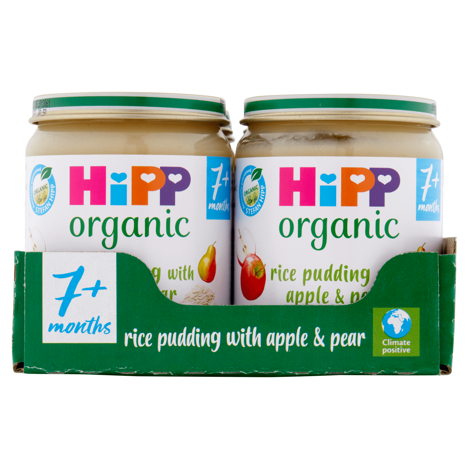 HiPP Organic Rice Pudding with Apple & Pear 7+ Months 160g - UK Food & Drink - 4062300319189
