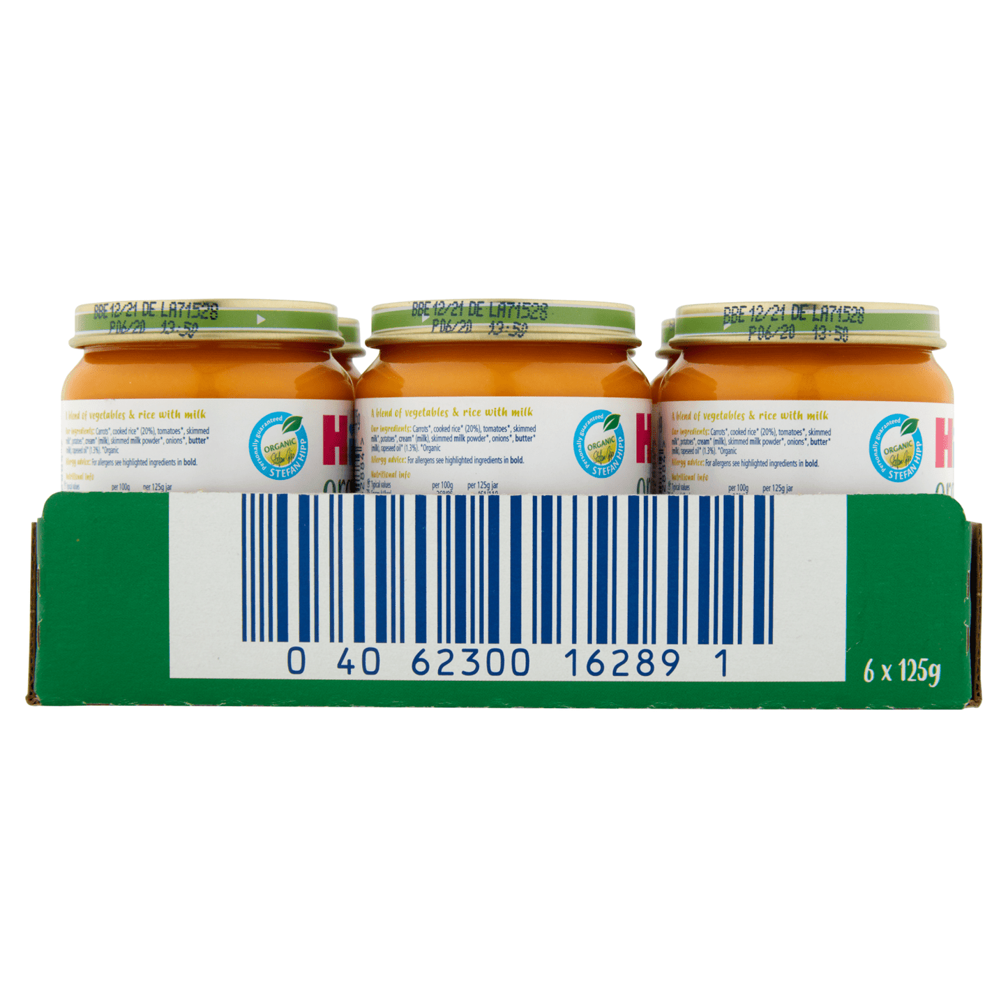 HiPP Organic Tasty Vegetable Risotto Baby Food Jar 6+ Months 125g - UK Food & Drink - 4062300162884