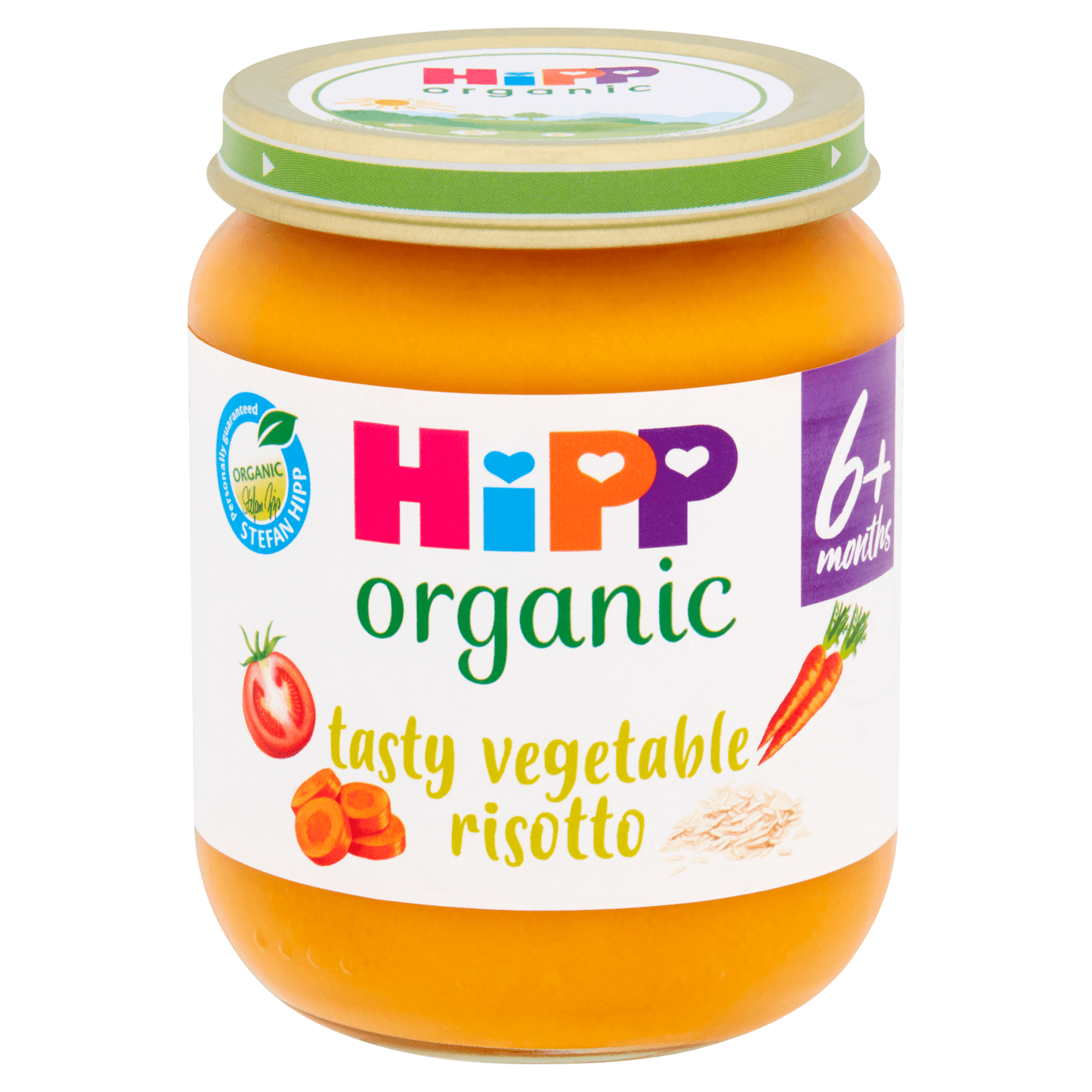 HiPP Organic Tasty Vegetable Risotto Baby Food Jar 6+ Months 125g - UK Food & Drink - 4062300162884