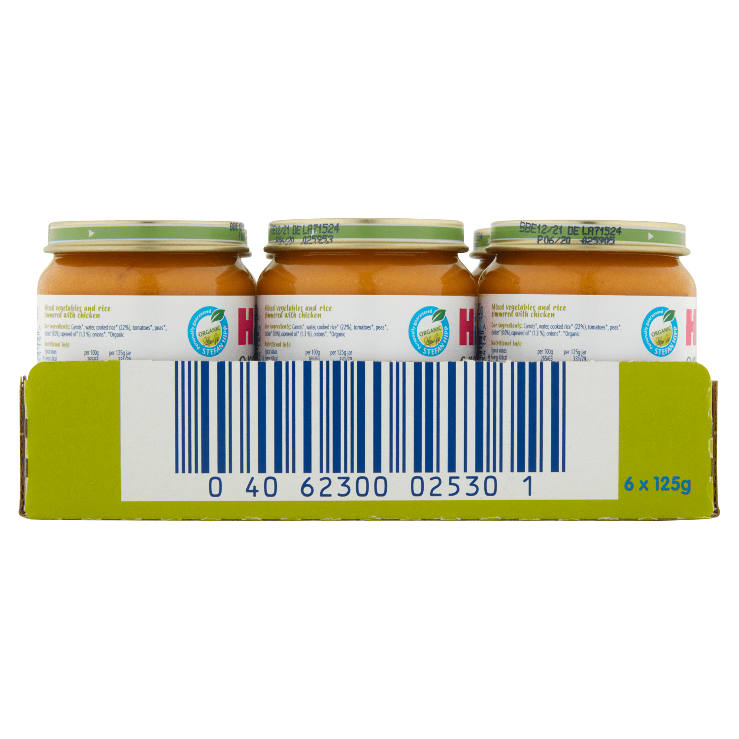 HiPP Organic Vegetables with Rice And Chicken Baby Food Jar 6+ Months 125g - UK Food & Drink - 4062300253414