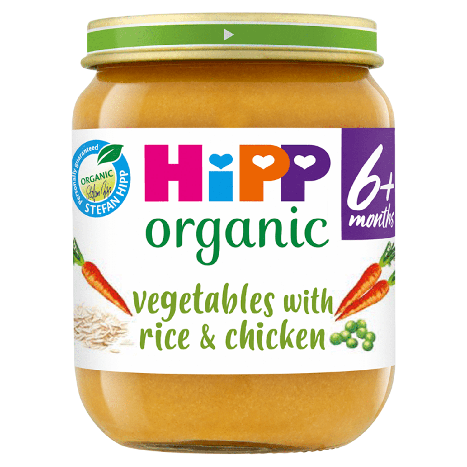 HiPP Organic Vegetables with Rice And Chicken Baby Food Jar 6+ Months 125g - UK Food & Drink - 4062300253414
