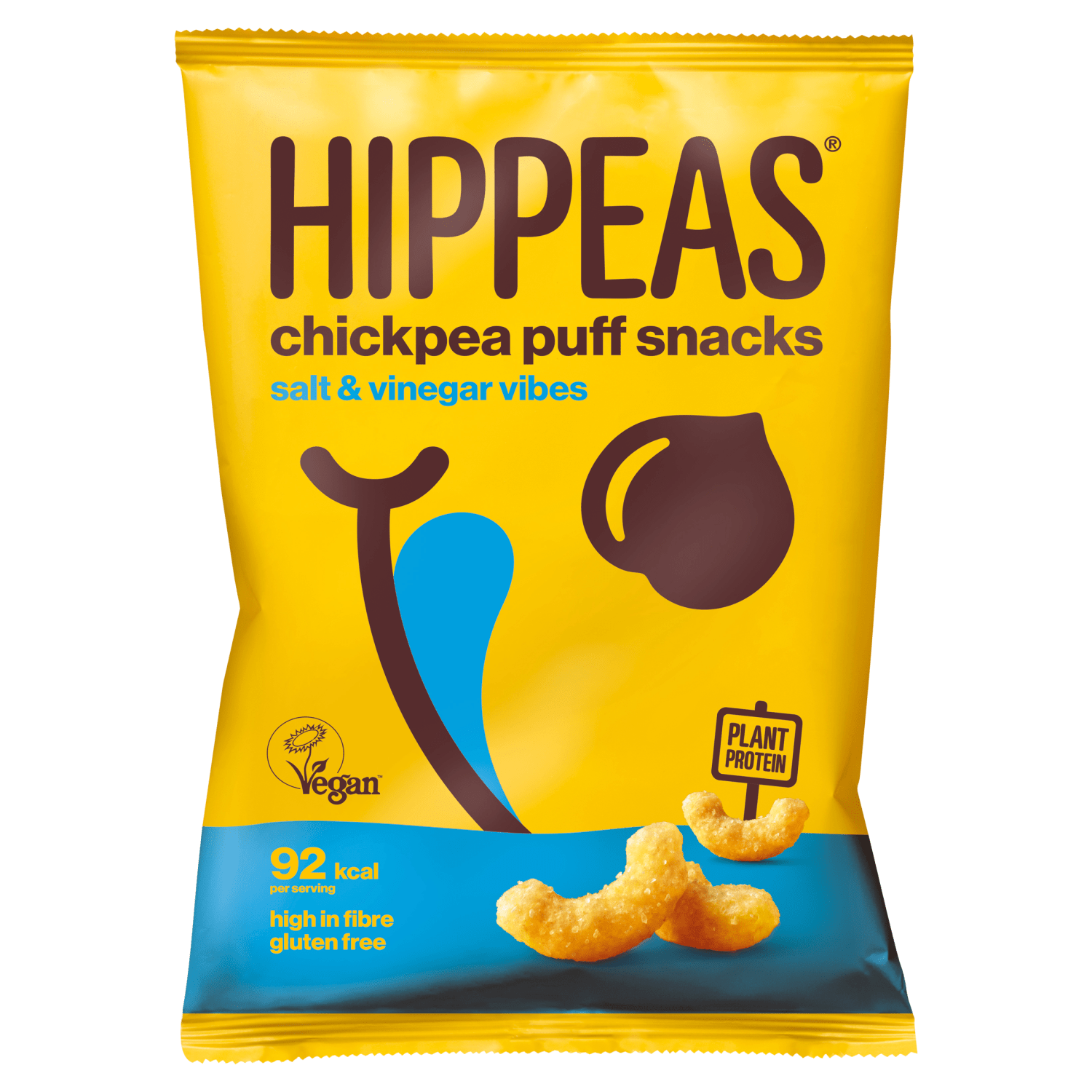 Hippeas Chickpea Puff Snacks Salt & Vinegar Vibes 22g - UK Food & Drink - 5060472691842