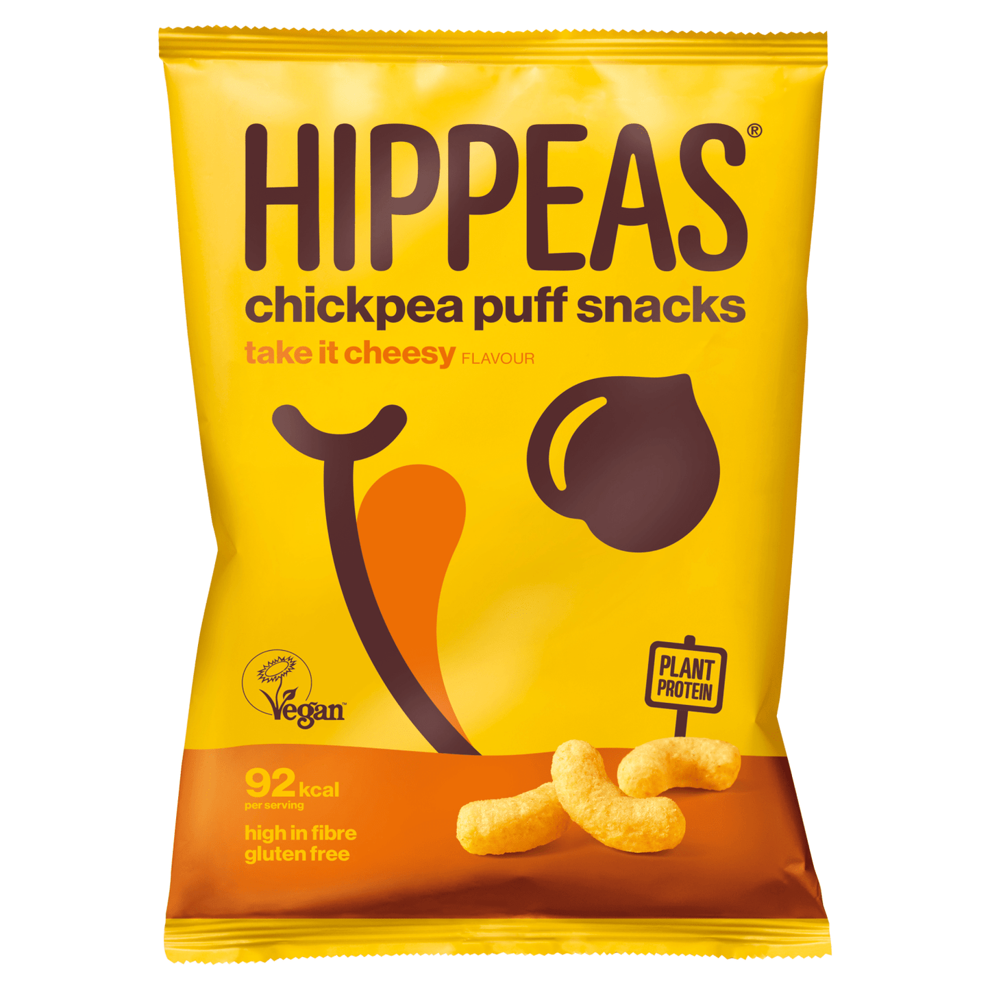 Hippeas Chickpea Puff Snacks Take it Cheesy Flavour 22g - UK Food & Drink - 5060472691828