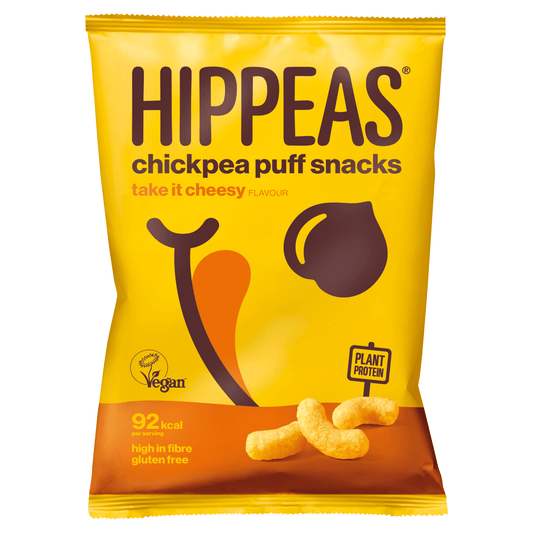Hippeas Chickpea Puff Snacks Take it Cheesy Flavour 22g - UK Food & Drink - 5060472691828