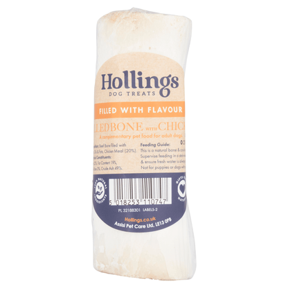 Hollings Dog Treats Filled Bone with Chicken - UK Food & Drink - 5018253110747