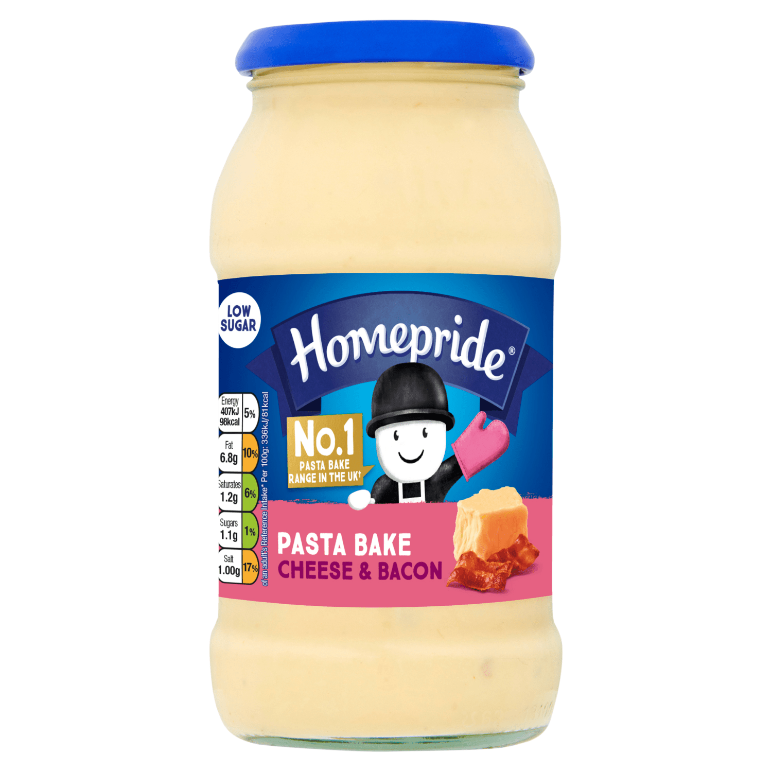Homepride Pasta Bake Cheese & Bacon 485g - UK Food & Drink - 5000354908880
