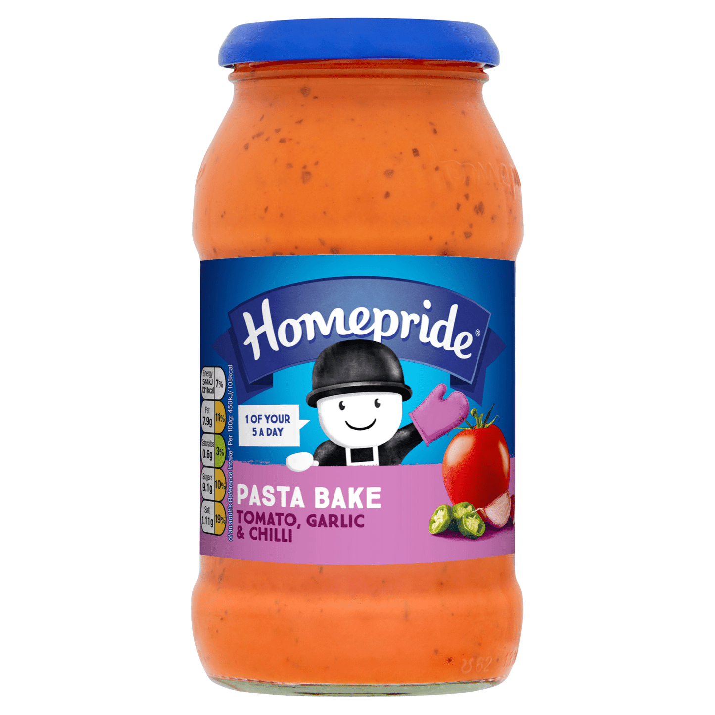 Homepride Pasta Bake Tomato, Garlic & Chili 485g - UK Food & Drink - 5000354907678