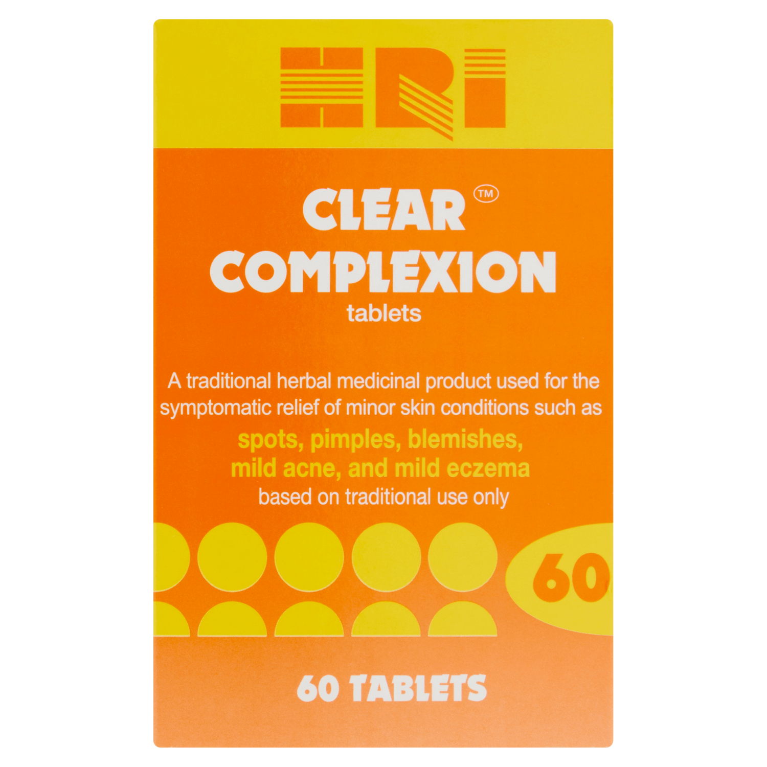 HRI Clear Complexion Tablets 60 Tablets - UK Food & Drink - 5012689000689