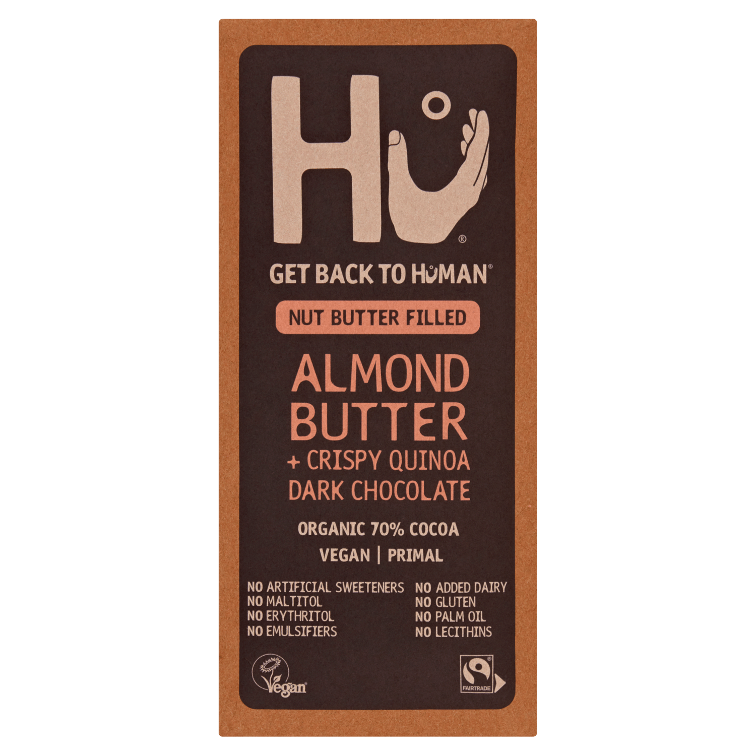Hu Almond Butter + Crispy Quinoa Dark Chocolate 60g - UK Food & Drink - 1230000097055