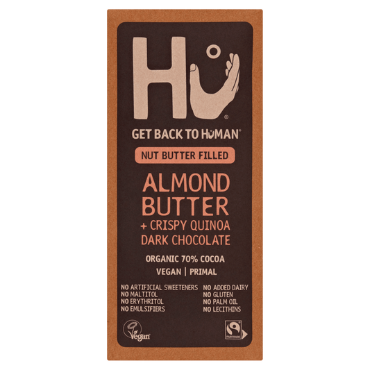 Hu Almond Butter + Crispy Quinoa Dark Chocolate 60g - UK Food & Drink - 1230000097055