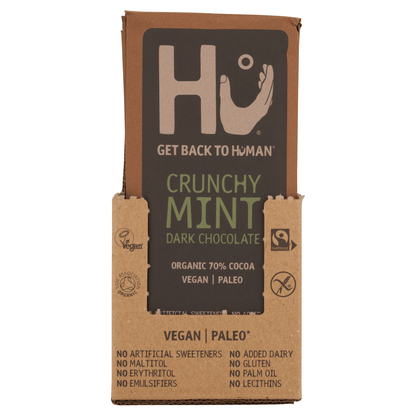 Hu Crunchy Mint Dark Chocolate 60g - UK Food & Drink - 1230000097031