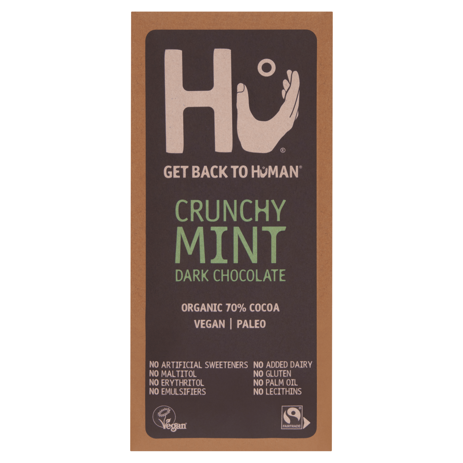 Hu Crunchy Mint Dark Chocolate 60g - UK Food & Drink - 1230000097031