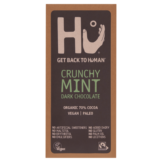 Hu Crunchy Mint Dark Chocolate 60g - UK Food & Drink - 1230000097031