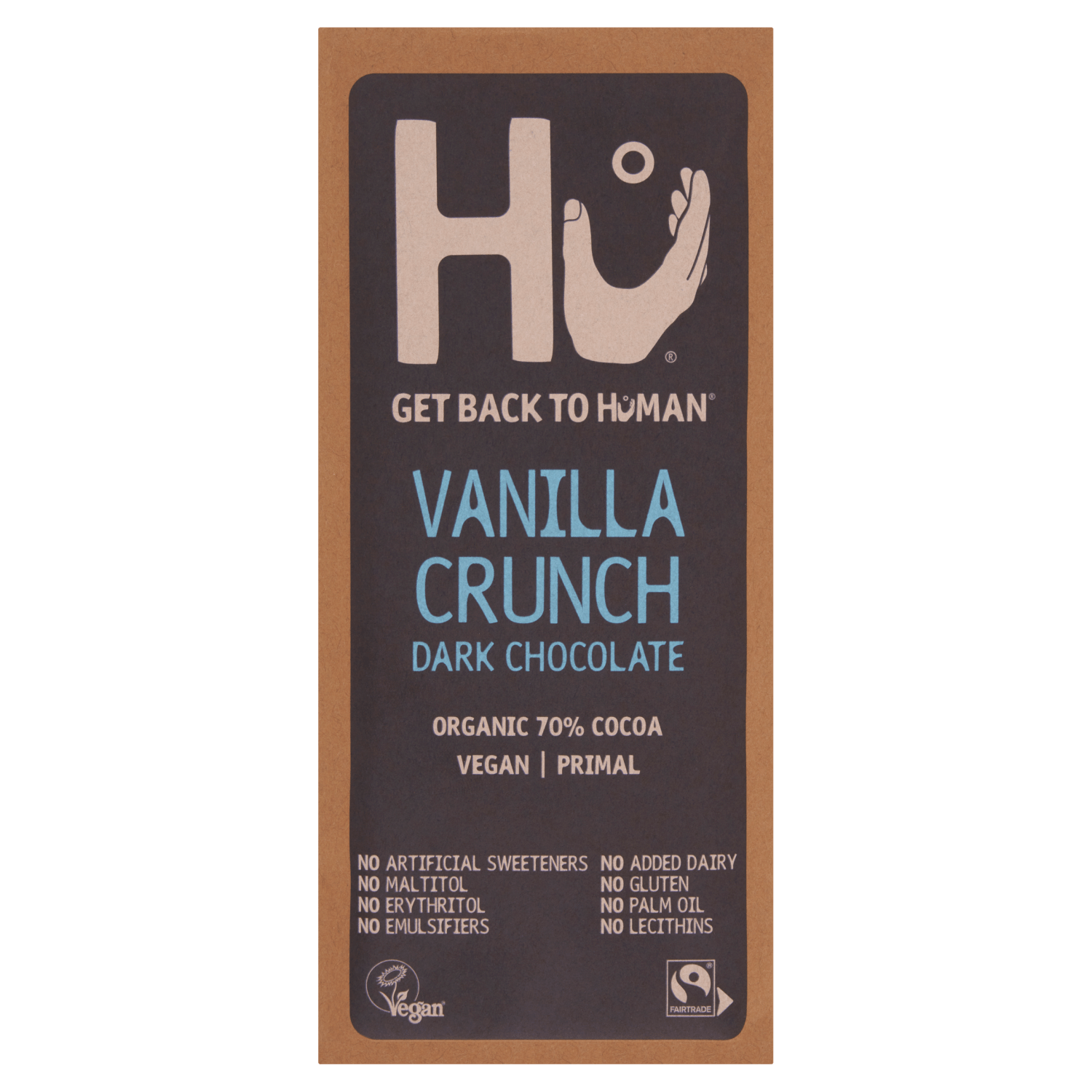 Hu Vanilla Crunch Dark Chocolate 60g - UK Food & Drink - 1230000097024