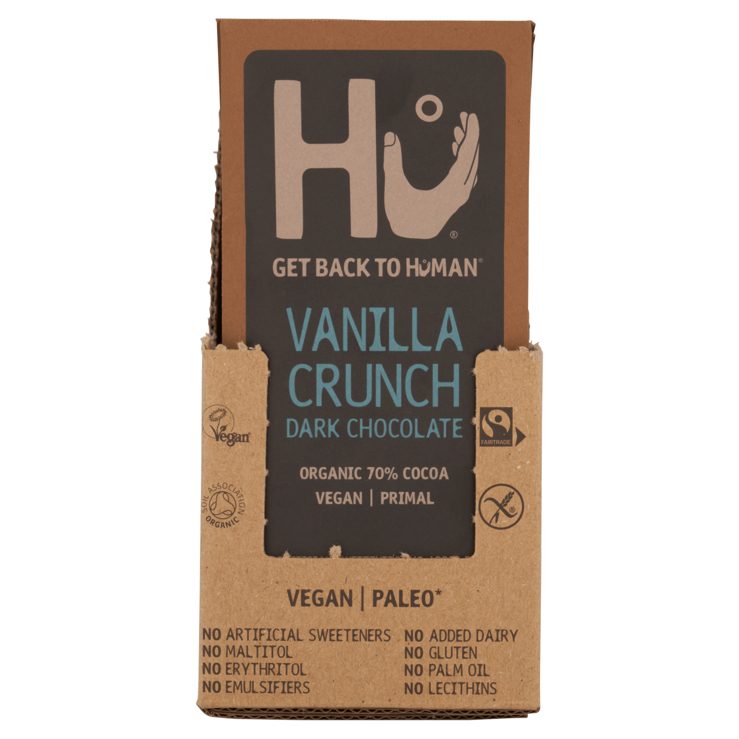 Hu Vanilla Crunch Dark Chocolate 60g - UK Food & Drink - 1230000097024