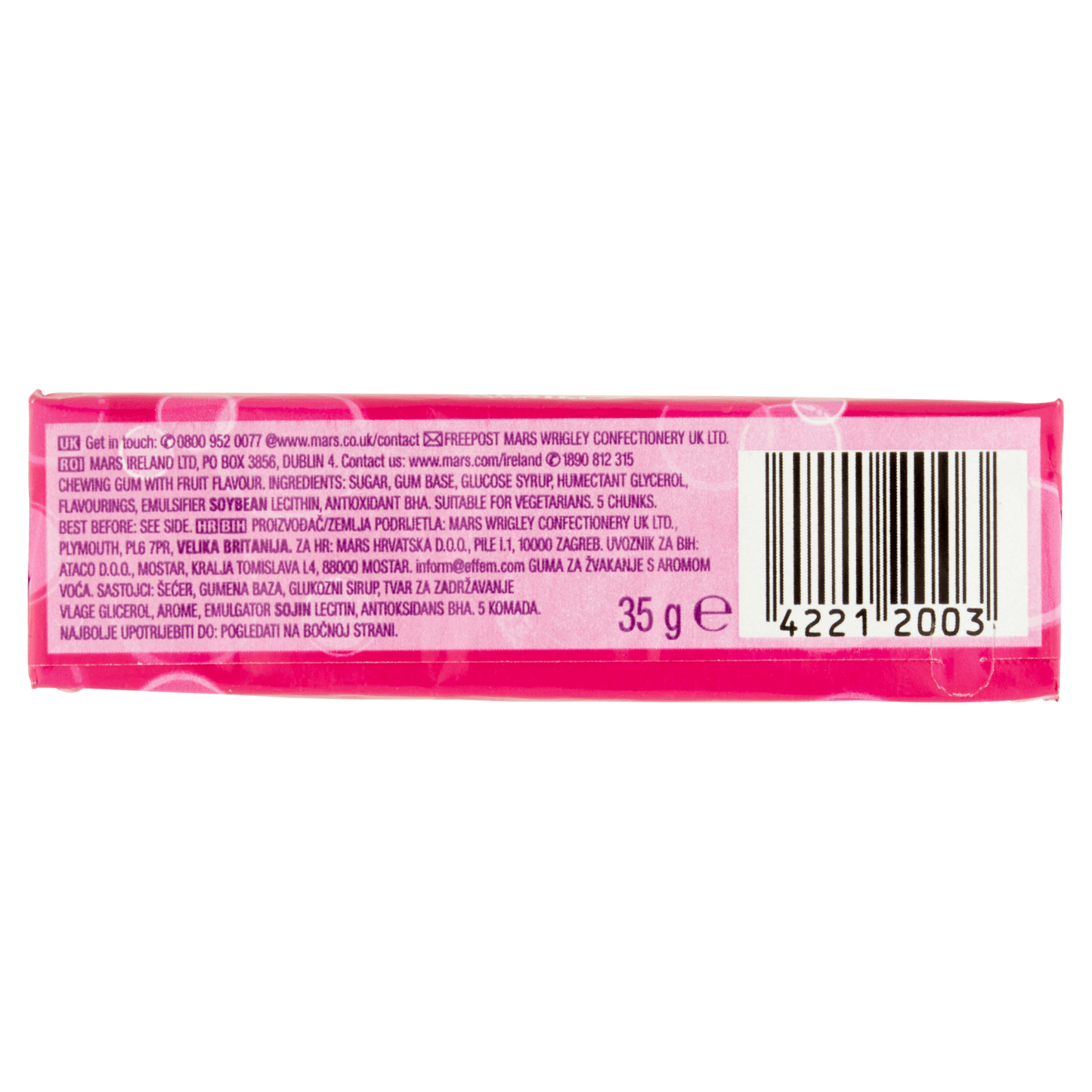 Hubba Bubba 5 Chunks Bubble Gum Original Flavour 35g - UK Food & Drink - 42212003