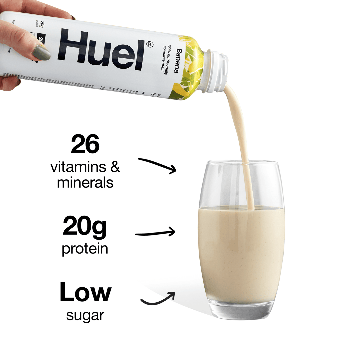 Huel Banana Flavour Ready - to - Drink Complete Meal 500ml - UK Food & Drink - 5060495116988