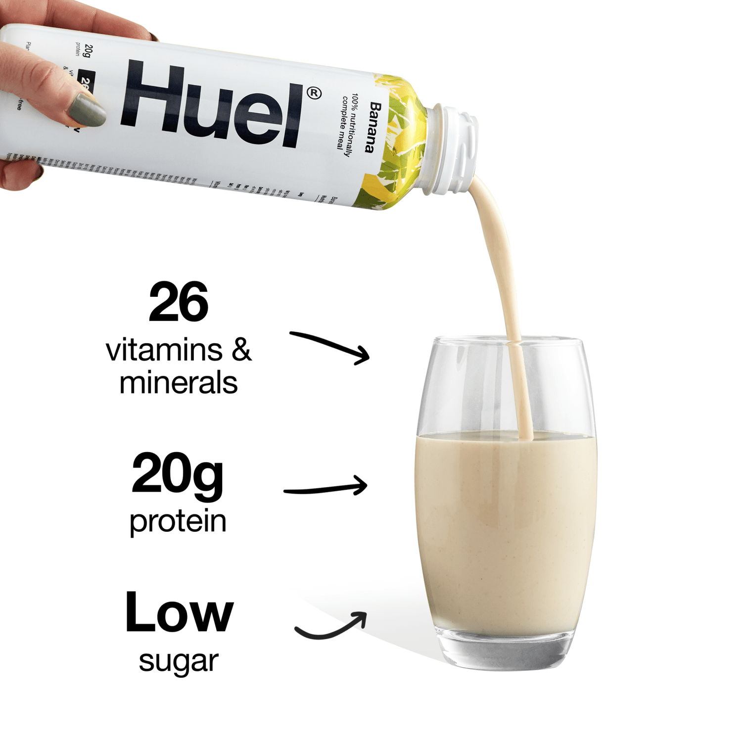 Huel Banana Flavour Ready - to - Drink Complete Meal 500ml - UK Food & Drink - 5060495116988