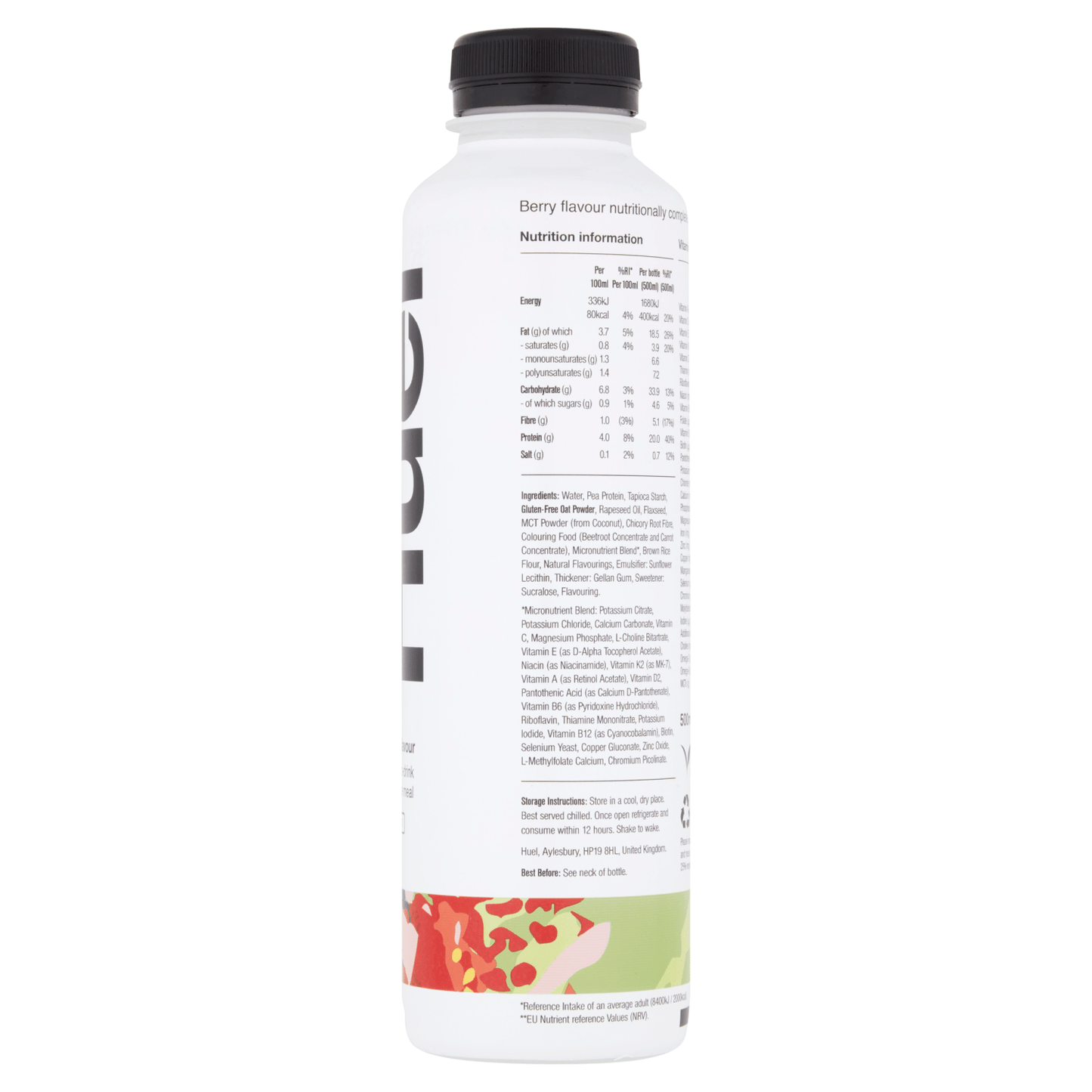 Huel Berry Flavour Ready - to - Drink Complete Meal 500ml - UK Food & Drink - 5060495111570