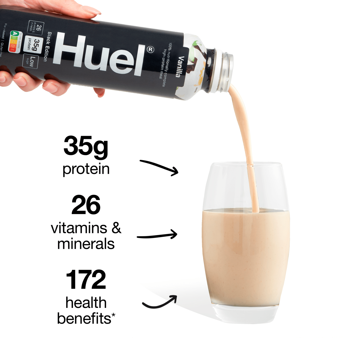 Huel Black Edition Chocolate 500ml - UK Food & Drink - 5060925290752