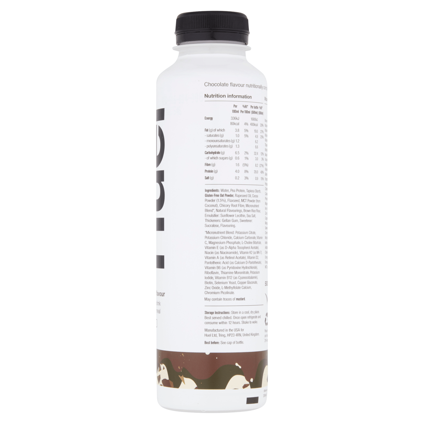 Huel Chocolate Flavour Ready - To - Drink Complete Meal 500ml - UK Food & Drink - 5060495113291