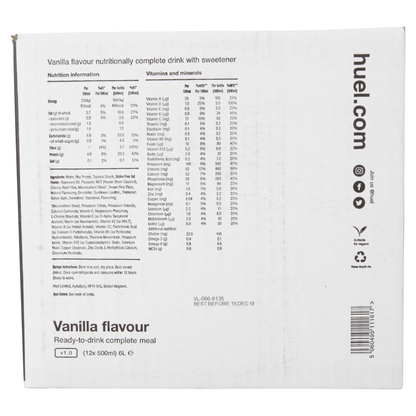 Huel Ready - to - drink Vanilla Flavour 500ml - UK Food & Drink - 5060495111587