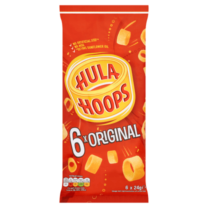 Hula Hoops Original 6 x 24g - UK Food & Drink - 5000237117446