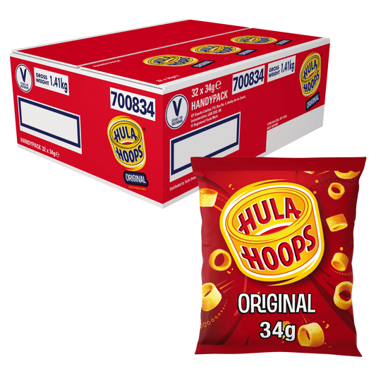 Hula Hoops Original Crisps 34g - UK Food & Drink - 5000237060964