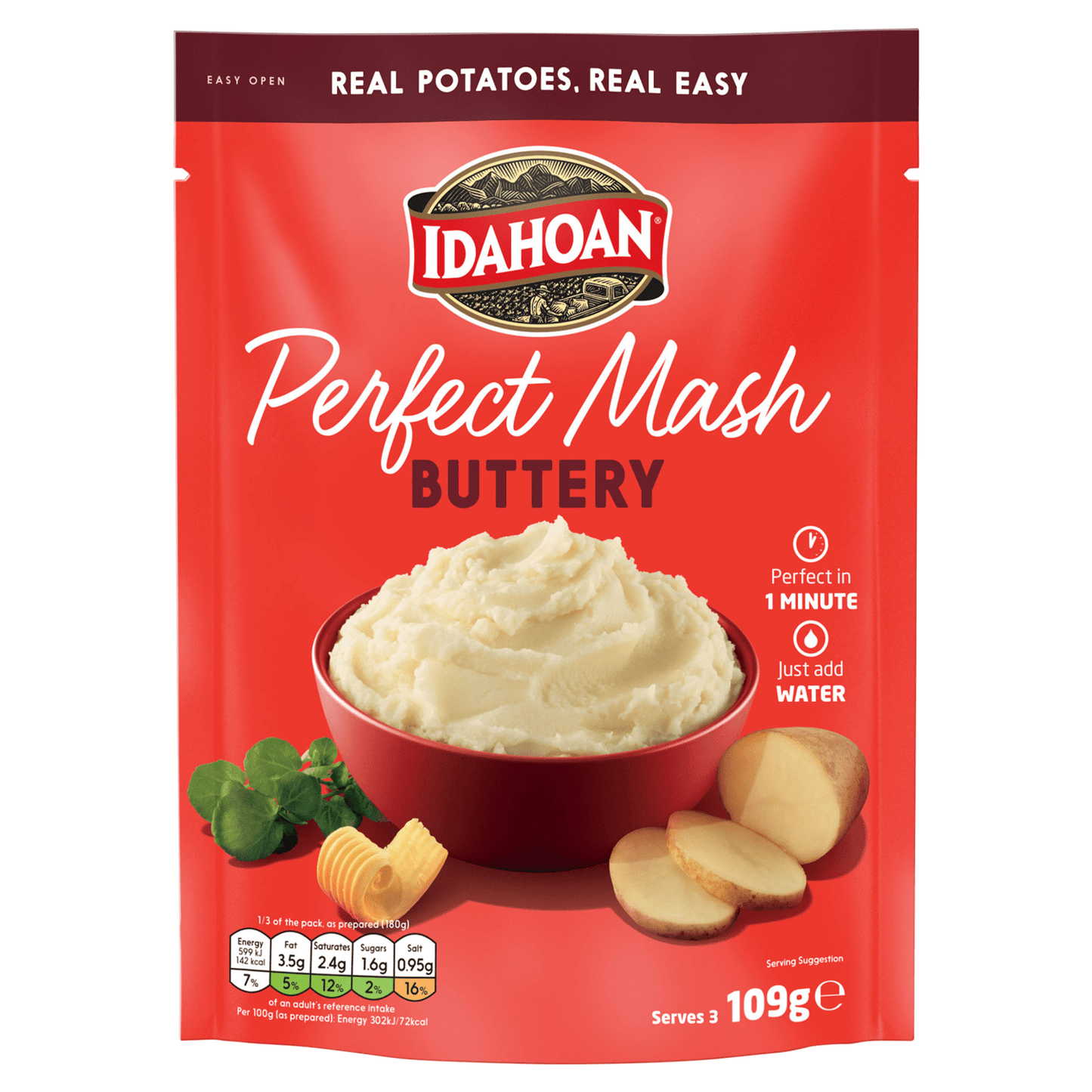 Idahoan Perfect Mash Buttery 109g - UK Food & Drink - 29700921415
