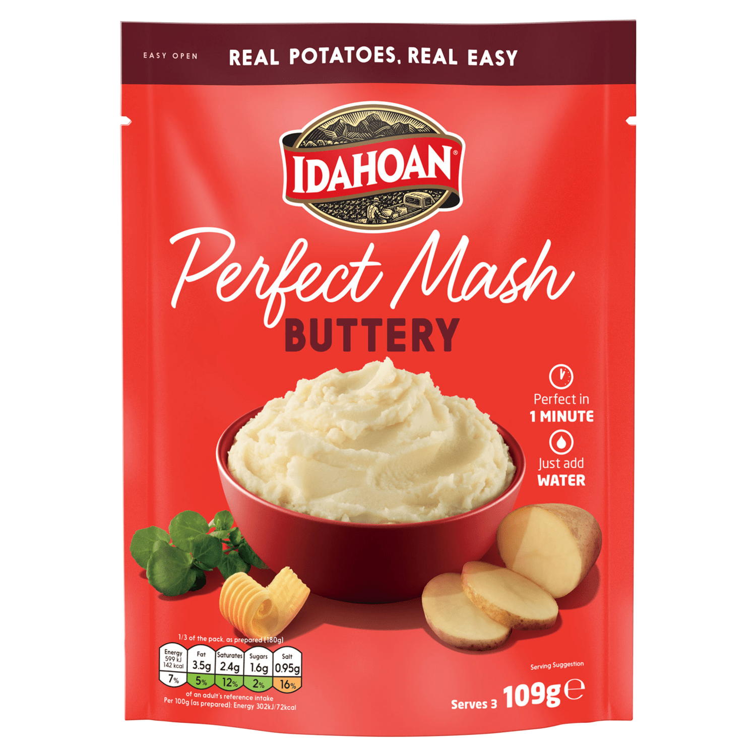 Idahoan Perfect Mash Buttery 109g - UK Food & Drink - 29700921415