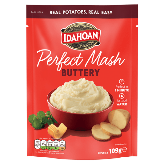 Idahoan Perfect Mash Buttery 109g - UK Food & Drink - 29700921415