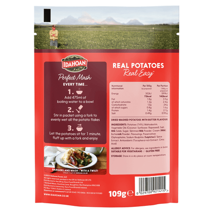 Idahoan Perfect Mash Buttery 109g - UK Food & Drink - 29700921415