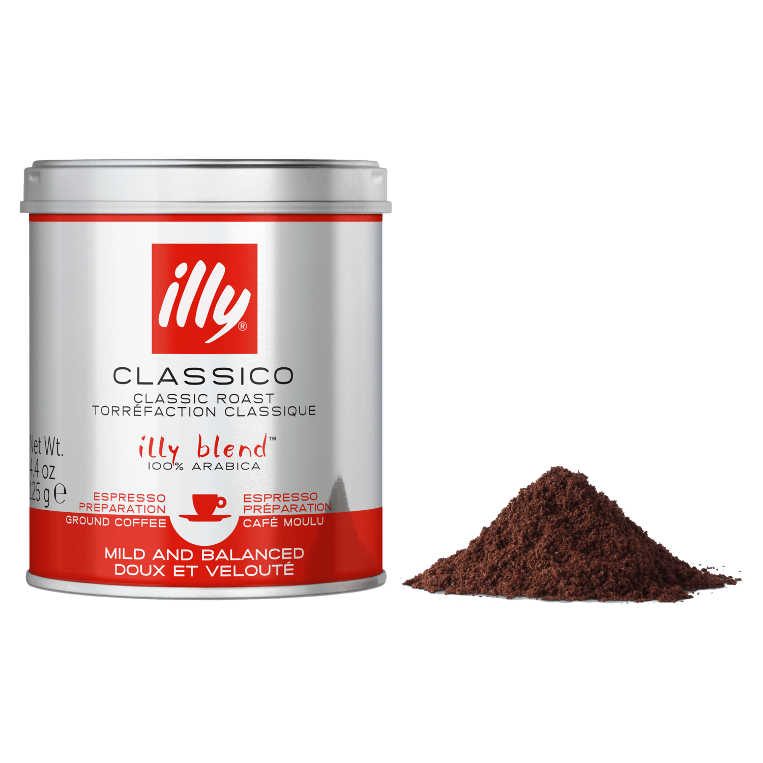 illy Ground Coffee, Espresso, Classico Roast 125g - UK Food & Drink - 8003753900704