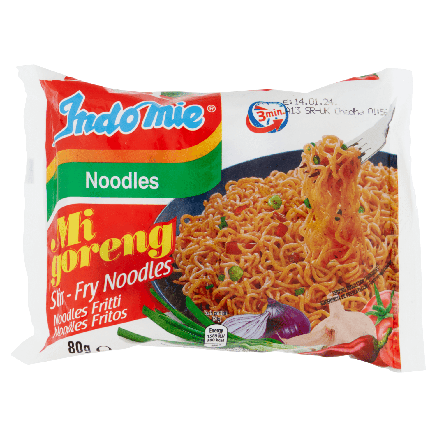 Indo Mie Mi Goreng Stir Fry Noodles 80g - UK Food & Drink - 8994963002800