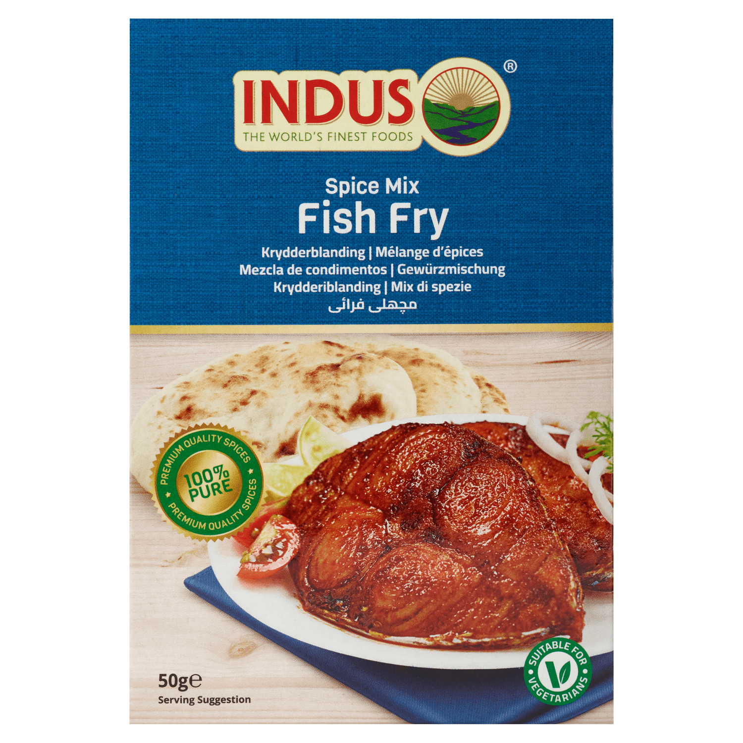 Indus Fish Fry Spice Mix 50g - UK Food & Drink - 5060476794259