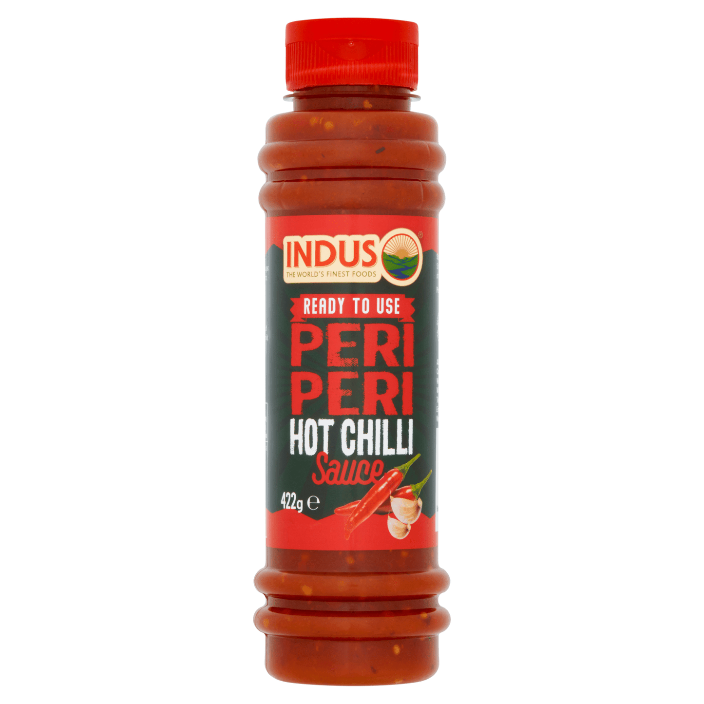 Indus Peri Peri Hot Chilli Sauce 422g - UK Food & Drink - 5060476794051