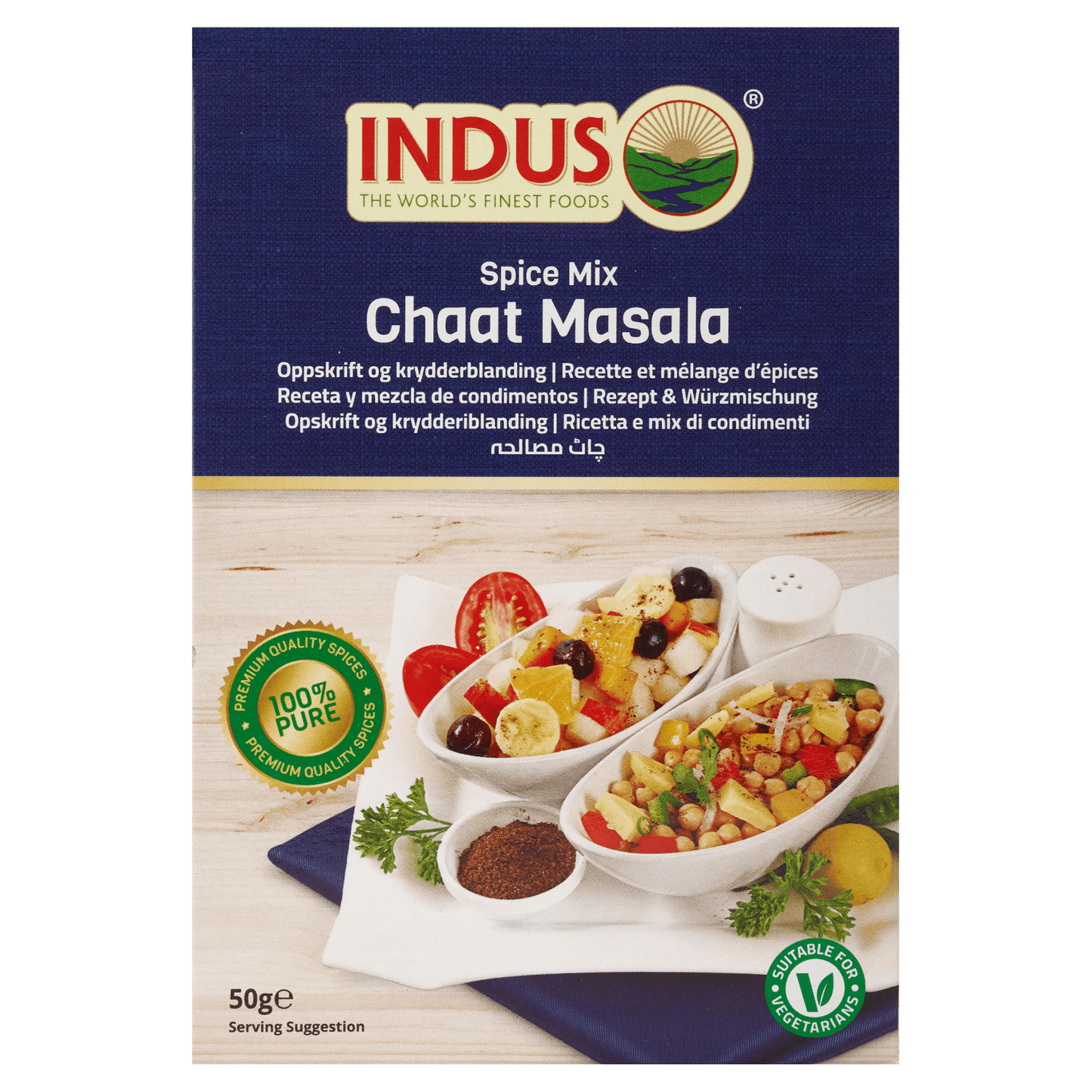 Indus Spice Mix Chaat Masala 50g - UK Food & Drink - 5060476794228