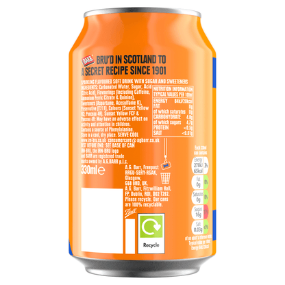Irn - Bru 330ml - UK Food & Drink - 50107438