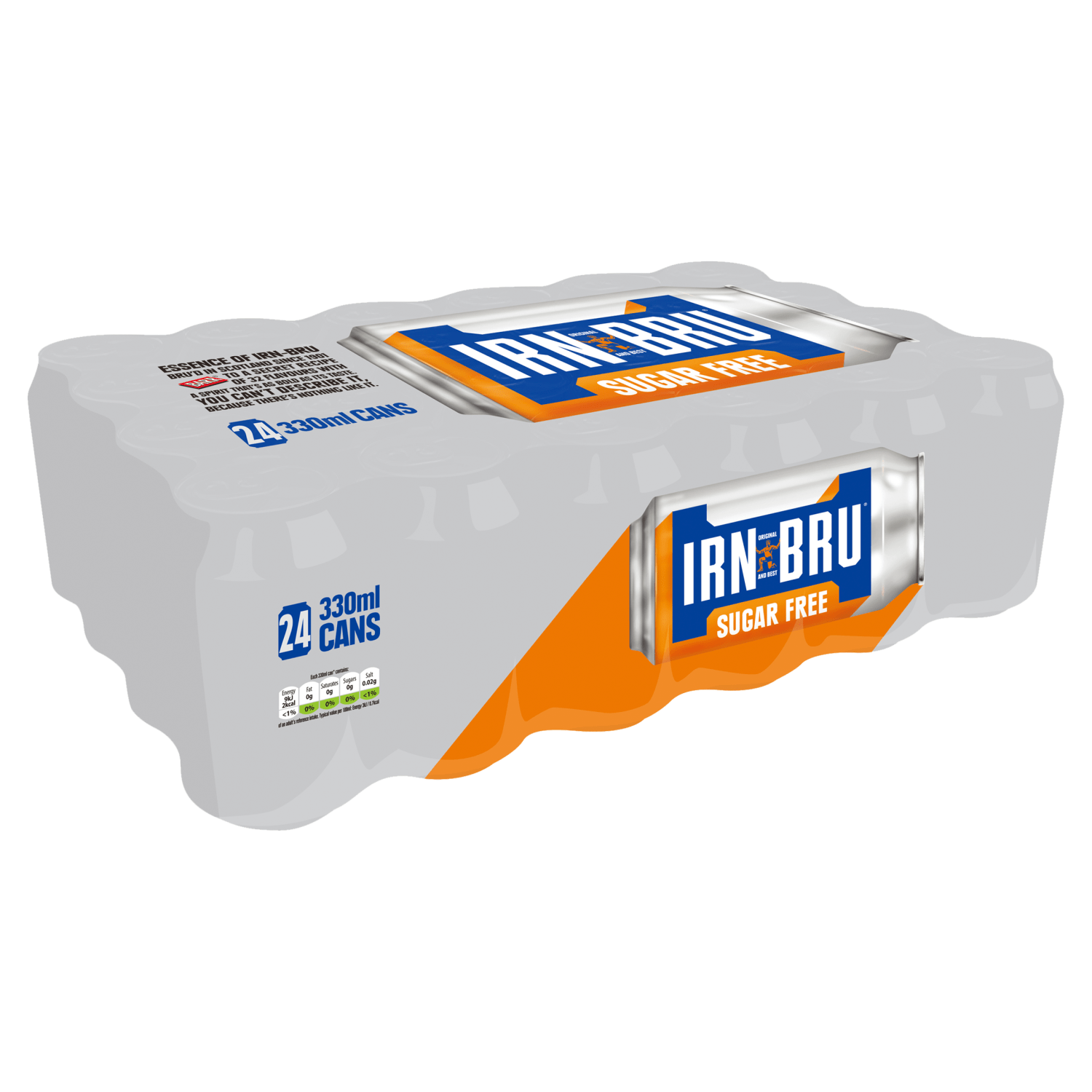 IRN - BRU Sugar Free Soft Drink 24 x 330ml Cans - UK Food & Drink - 5000382015246