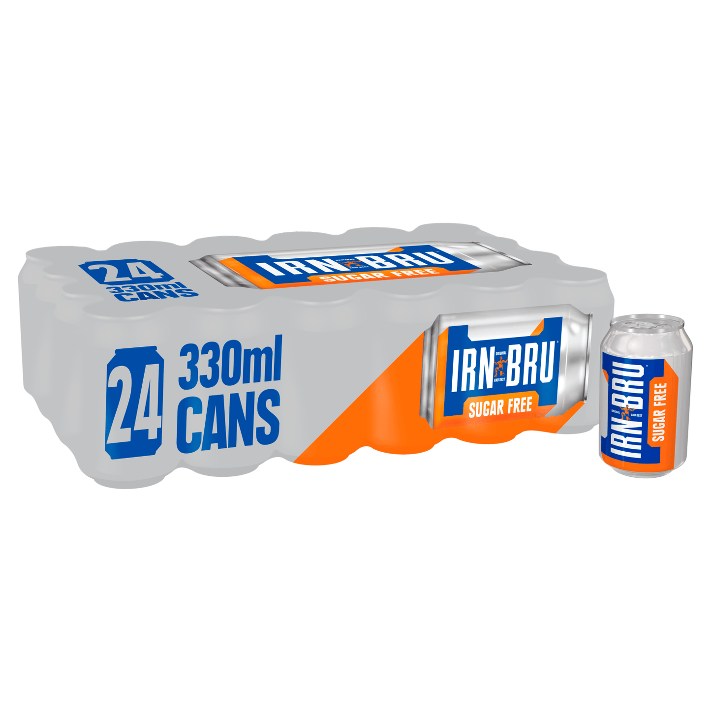 IRN - BRU Sugar Free Soft Drink 24 x 330ml Cans - UK Food & Drink - 5000382015246