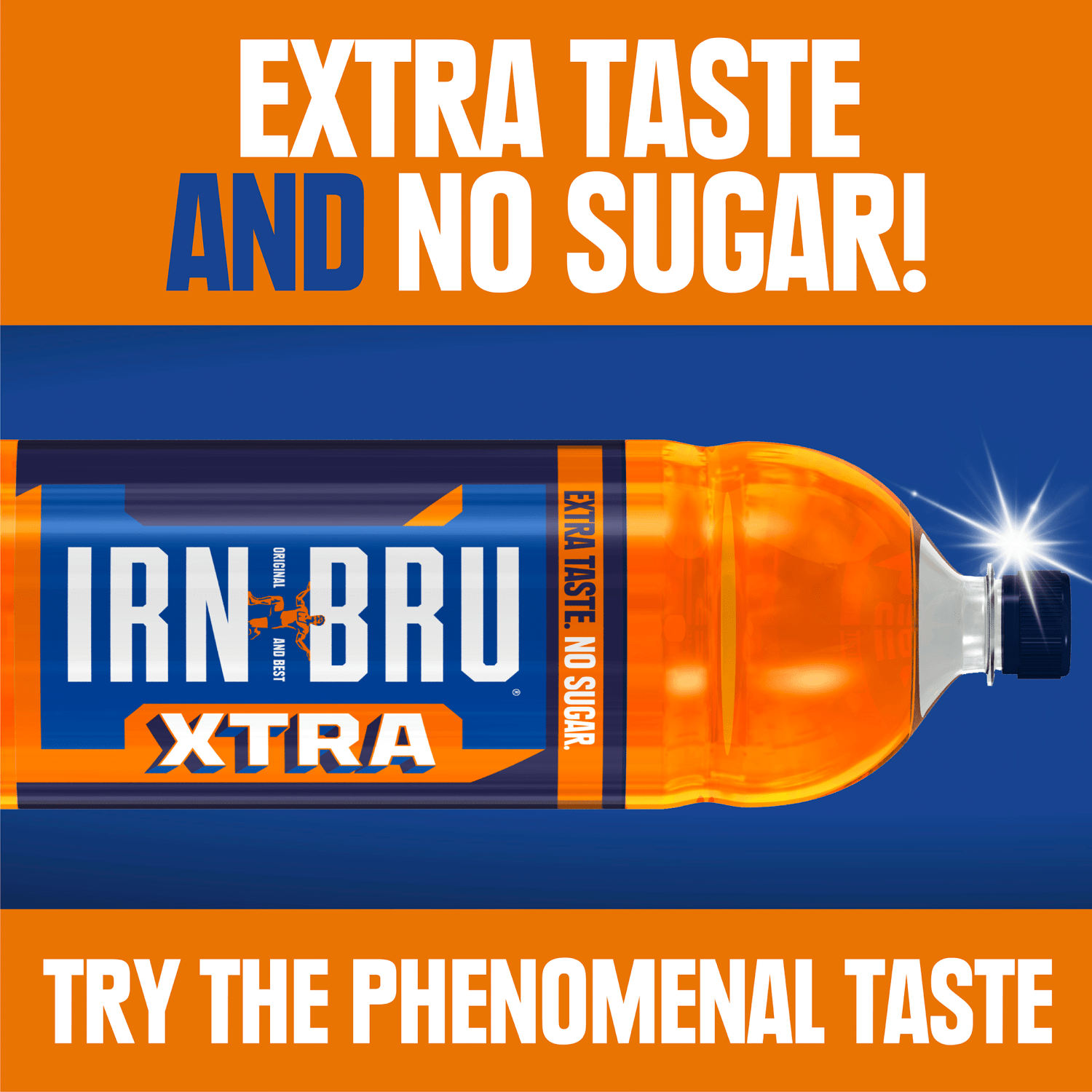 IRN - BRU Xtra Sugar Free Soft Drink 2L Bottle - UK Food & Drink - 5000382102496