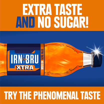 IRN - BRU Xtra Sugar Free Soft Drink 500ml Bottle - UK Food & Drink - 5000382102458