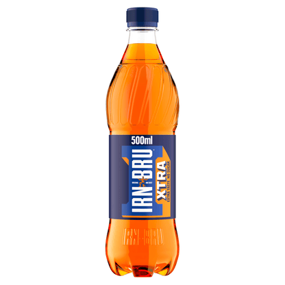 IRN - BRU Xtra Sugar Free Soft Drink 500ml Bottle - UK Food & Drink - 5000382102458