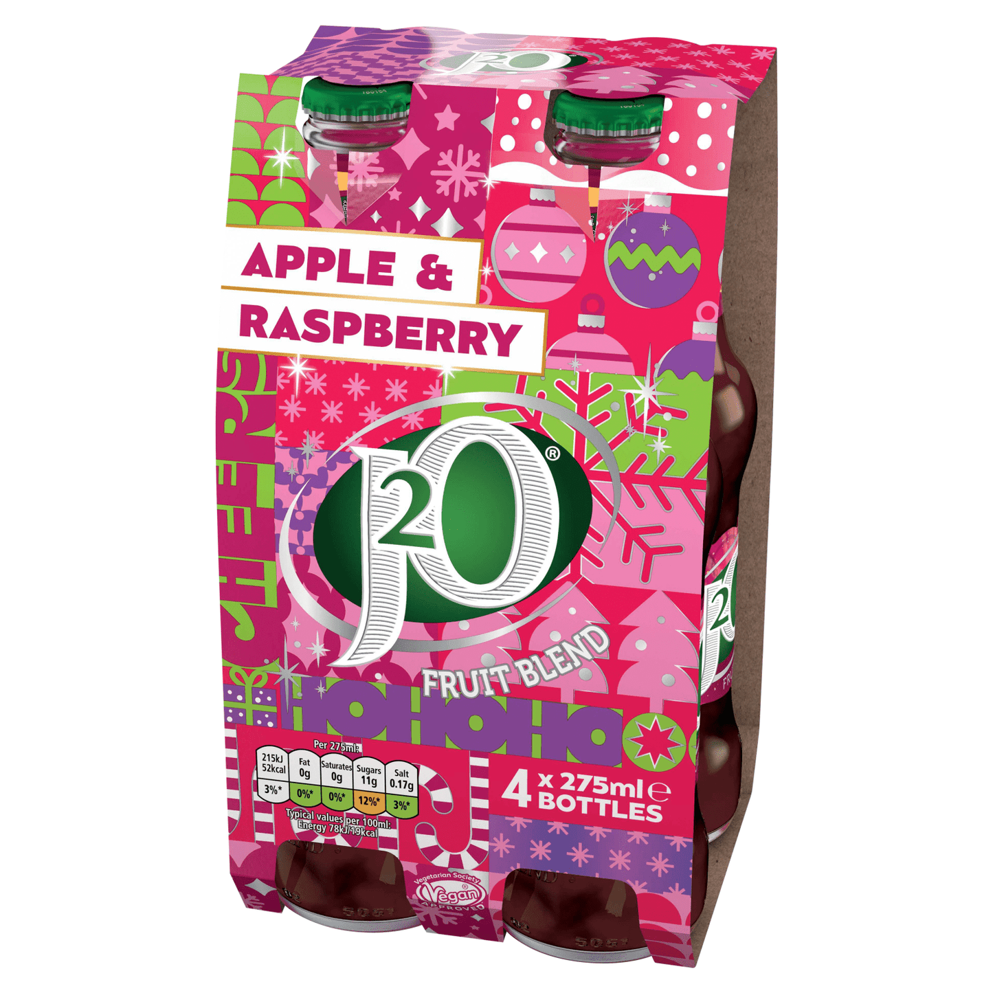 J20 Apple & Raspberry 4 x 275ml - UK Food & Drink - 5010102108905
