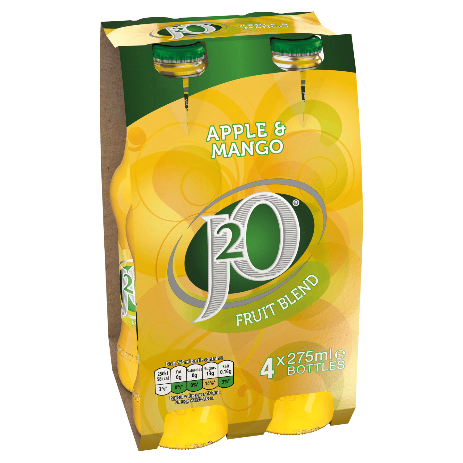 J2O Fruit Blend Apple & Mango 4 x 275ml - UK Food & Drink - 5010102106918